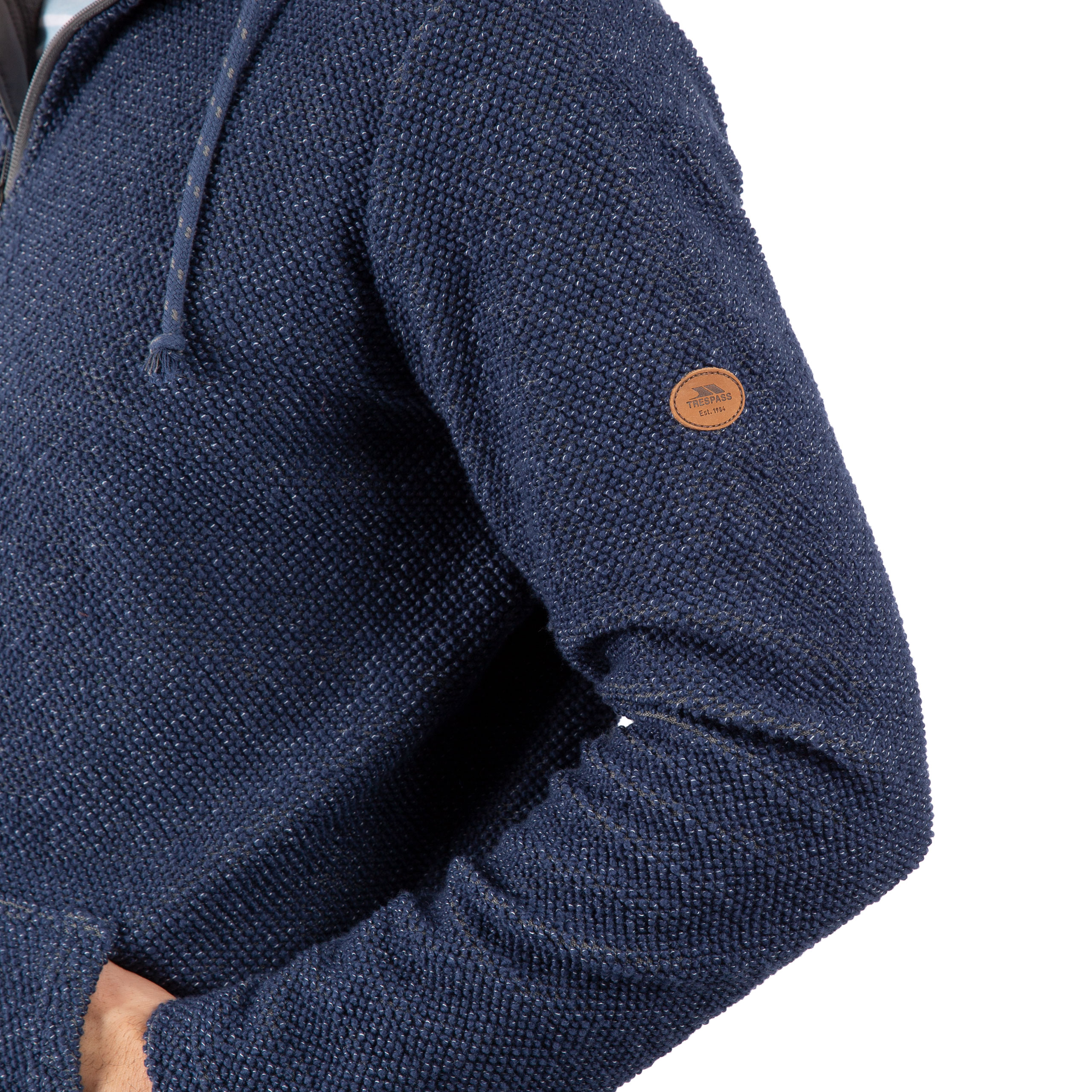 Felpa con cappuccio da uomo Trespass manica lunga con 2 tasche Scawton - Foto 8 di 15